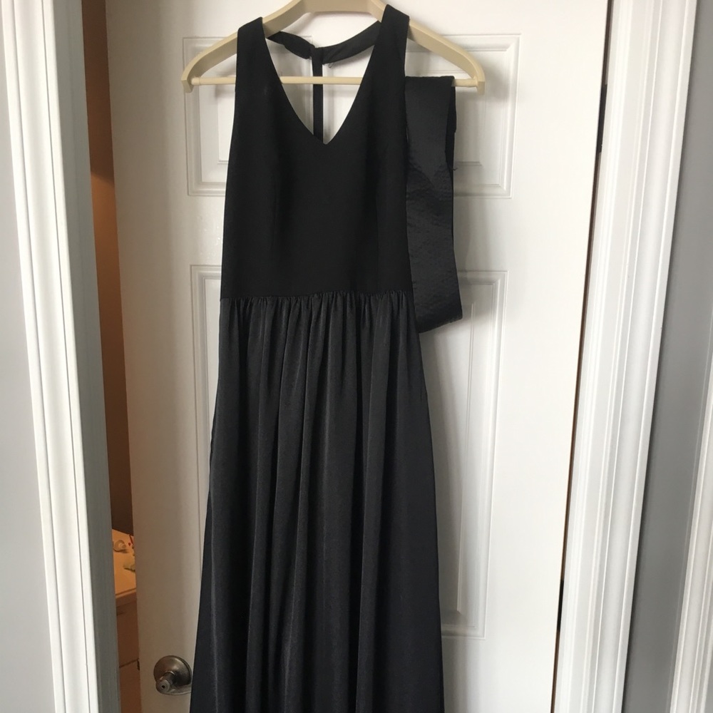 Vera Wang black bridesmaid dress